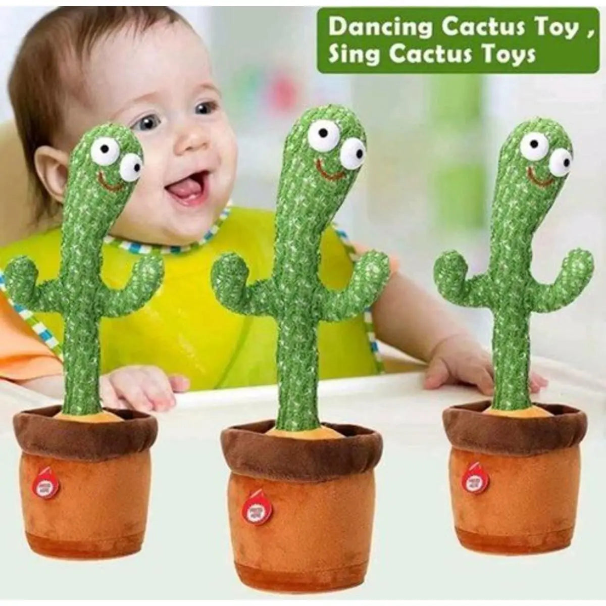 New Dancing Cactus Toy, Talking Tree Cactus Plush Toy Free Home Delivery Limited Stock Available Azadi Sale Yil Mart