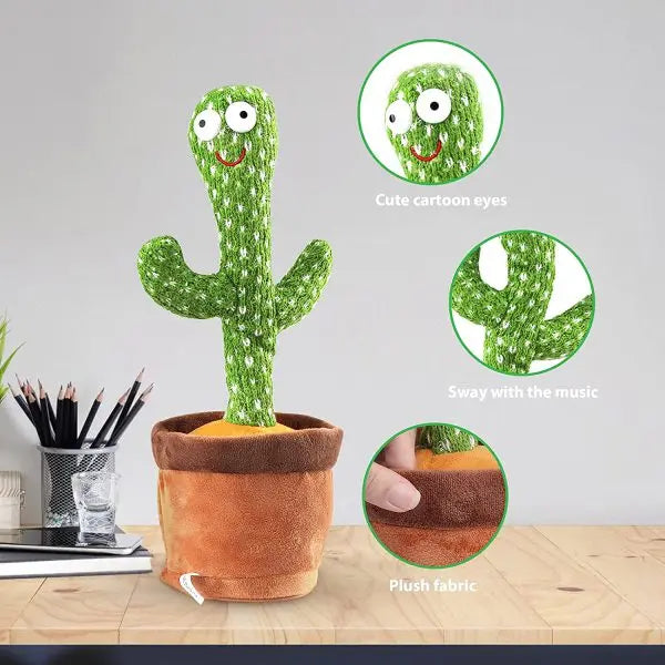 New Dancing Cactus Toy, Talking Tree Cactus Plush Toy Free Home Delivery Limited Stock Available Azadi Sale Yil Mart