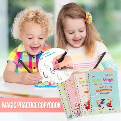 KIDS MAGIC PRACTICE BOOK FOR LEARNING & GROWTH (4 BOOKS ) Yil Mart