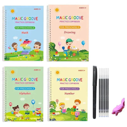 KIDS MAGIC PRACTICE BOOK FOR LEARNING & GROWTH (4 BOOKS ) Yil Mart