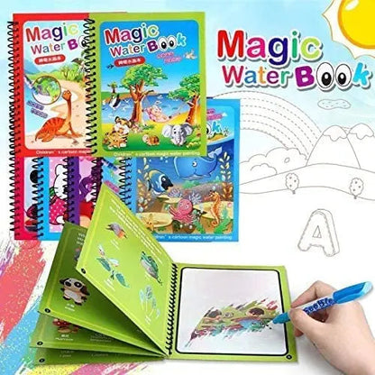 Magic Water Painting Book For Kids (Reuseable) Book Limited Stock Available Yil Mart