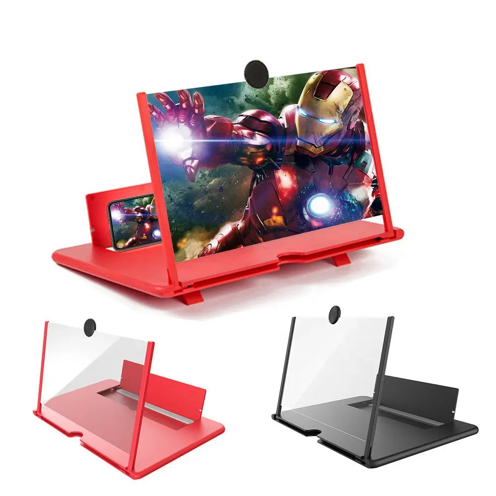 Full HD Mobile Phone Screen Amplifier Pull-out HD Video Mobile Phone Desktop Lazy Magnifying Glass Holder  Limit Stock 12 Inch Size Yil Mart