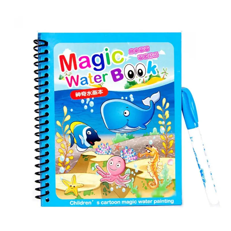 Magic Water Painting Book For Kids (Reuseable) Book Limited Stock Available Yil Mart