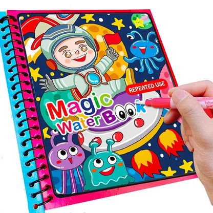 Magic Water Painting Book For Kids (Reuseable) Book Limited Stock Available Yil Mart