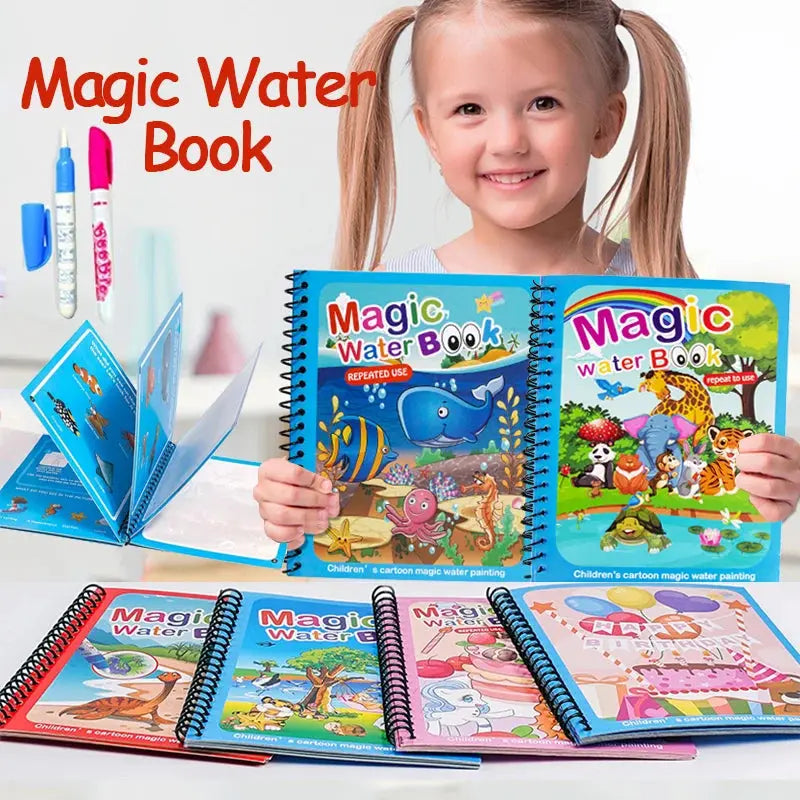 Magic Water Painting Book For Kids (Reuseable) Book Limited Stock Available Yil Mart